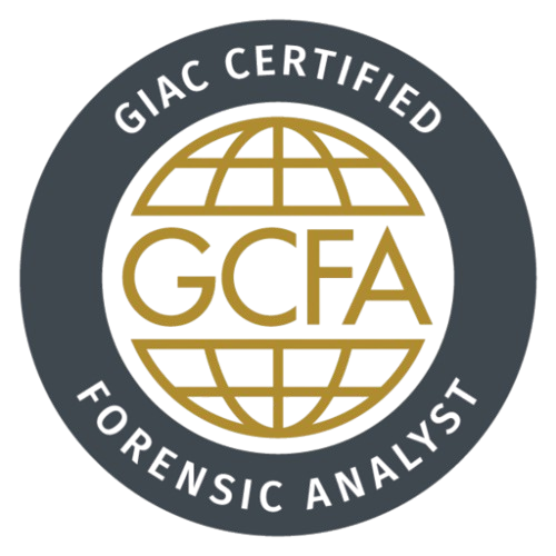 GCFA badge